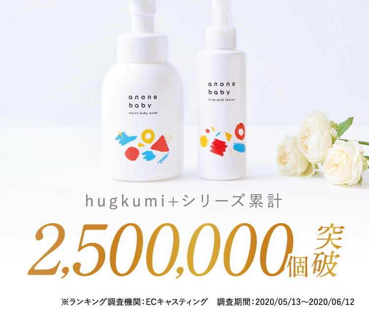 hugkumi+シリーズ累計2,500,000個突破